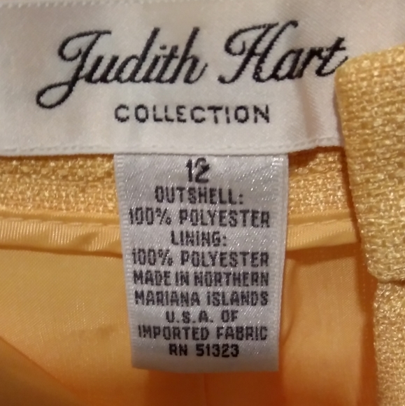 Judith Hart yellow size 12 pleated pants - Picture 11 of 12